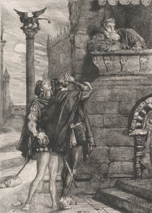 Owake! wat ho! Brabantio! dieven! dieven!: plaat 1 uit Othello Act 1, Scene 1