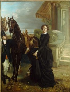 Portret van de Gravin van Ranchicourt door Théodore Chassériau