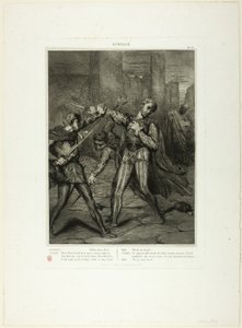 Schurk, Jij Sterft, plaat tien uit Othello door Théodore Chassériau