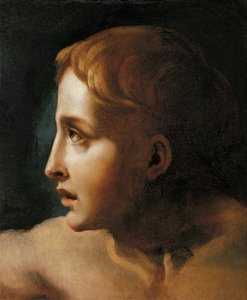 Hoofd van een jongeling door Theodore Gericault