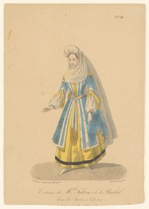Cornélie Falcon in de rol van Rachel in de opera La Juive door Théodore Lejeune