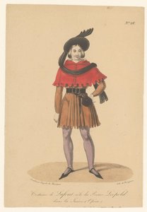 Marcelin Lafont in de rol van prins Leopold in de opera La Juive door Théodore Lejeune