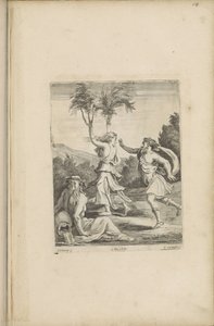 Apollo en Daphne door Théodorus van Kessel