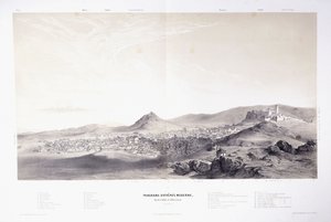Panorama van Modern Athene door Théodose du Moncel