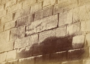 Hiërogliefen Inscripties bij Elephanta door Théodule Devéria