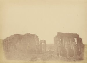 Overzicht van het Ramesseum door Théodule Devéria