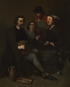 Zangers, 1863-1868 door Auguste Theodule Ribot