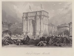 Triomfboog, Marseille (gravure)