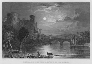 Barnard Castle, County of Durham (gravure)