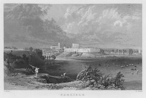 Carlisle (gravure) door Thomas (after) Allom