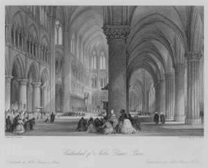 Kathedraal van Notre Dame, Parijs (gravure)