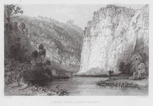 Chee Tor, Derbyshire (gravure) door Thomas (after) Allom
