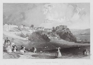 Nottingham Park (gravure) door Thomas (after) Allom