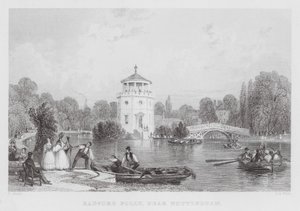 Radford Folly, nabij Nottingham (gravure) door Thomas (after) Allom