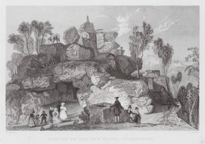 Rooter of Roo-tor Rotsen, Derbyshire (gravure) door Thomas (after) Allom