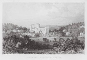 Southwell, Nottinghamshire (gravure) door Thomas (after) Allom