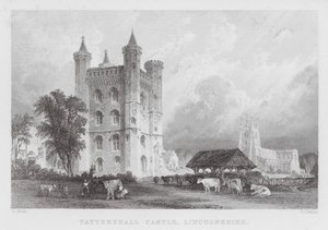 Tattershall Castle, Lincolnshire (gravure) door Thomas (after) Allom