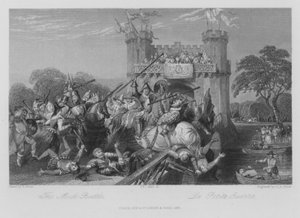 De Schijngevecht (gravure)