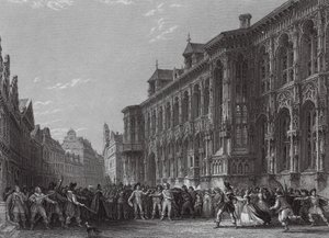 Stadhuis, Gent door Thomas (after) Allom