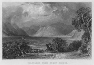 Ullswater vanaf Pooly Bridge door Thomas (after) Allom