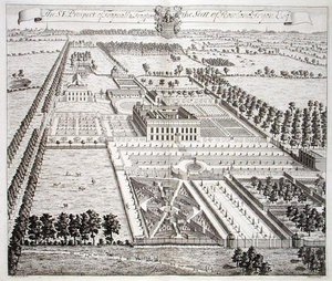 Het Zuidoostelijke Uitzicht van Frogpool, het Huis van Rowland Fdyon, uit 