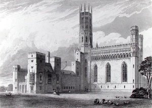 Fonthill Abbey vanuit het zuidoosten, uit 
