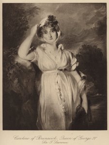 Caroline van Brunswijk, Koningin van Koning George IV door Thomas (after) Lawrence