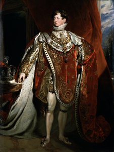 Portret van koning George IV van Engeland (detail) door Thomas (after) Lawrence