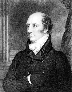 Portret van George Canning, gegraveerd door William Holt door Thomas (after) Stewardson