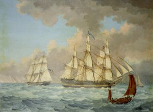Het schip van de Oost-Indische Compagnie 