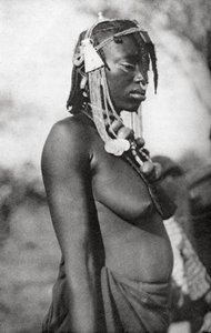 Arabische vrouw van Zuid-Soedan, Abu Matarik naar Halfa, Soedan, 1925 1927