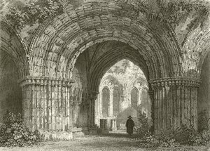 Chapter House, Furness Abbey door Thomas Allom