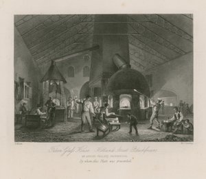 Falcon Glashuis door Thomas Allom