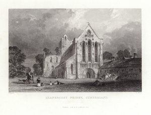 Llanercost Priory in Cumberland door Thomas Allom