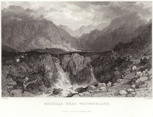 Mardale Head in Westmorland door Thomas Allom