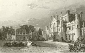 Zuidelijk aanzicht van Lowther Castle door Thomas Allom