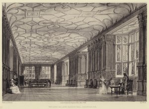 De lange galerij, Haddon Hall, Derbyshire