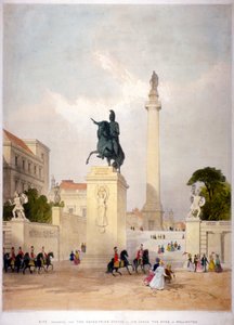 The Mall en Waterloo Place, Westminster, Londen, ca. 1845