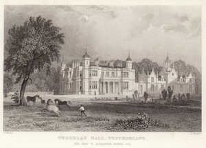 Underlay Hall in Westmoreland door Thomas Allom