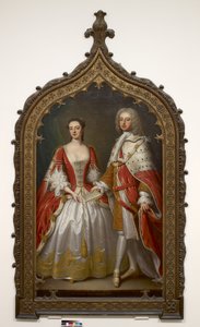 Thomas Fermor, 1e Graaf van Pomfret en Henrietta Louisa, Gravin van Pomfret, ca. 1750