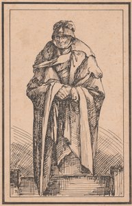Een oude vrouw door Thomas Barker