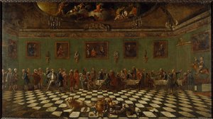 Het Engelse Clubhuis in Florence door Thomas and Batoni Pompeo Girolamo Patch