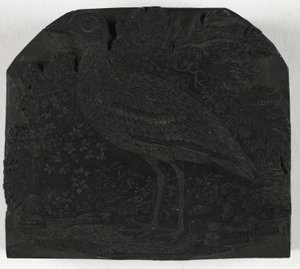 Houtsnede voor De Grote Plevier, uit Een Geschiedenis van Britse Vogels door Thomas Bewick