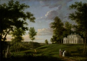 Zuidoostelijk uitzicht op Sedgeley Park, het landgoed van James Cowles Fisher, Esq., ca. 1819