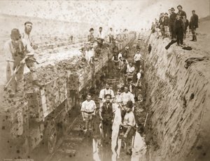 Engelse Navvies en het IJzeren Paard door Thomas Birtles