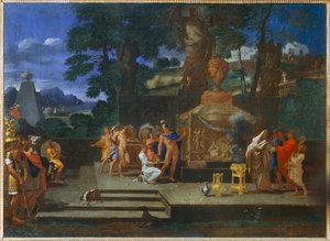 Alexander voor het graf van Achilles - Alexander voor het graf van Achilles ... door Thomas Blanchet