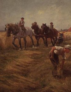 Oogstscène door Thomas Blinks