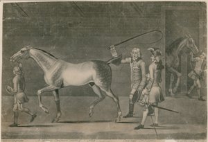 Een paardenhandelaar verkoopt een paard - caveat emptor door Thomas Burford