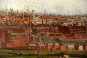 Uitzicht op Leeds door Thomas Burras