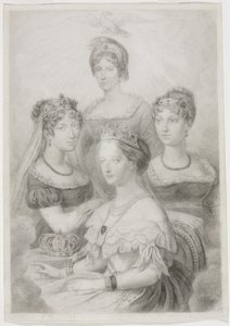 Bonaparte Vrouwen (zwarte krijt)